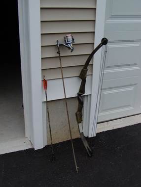 Bow and Arrow and Fishing Line